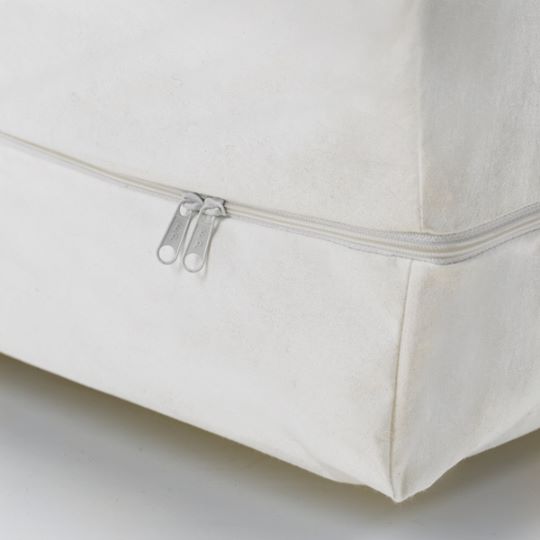 Anti-dust mite mattress cover with zipper